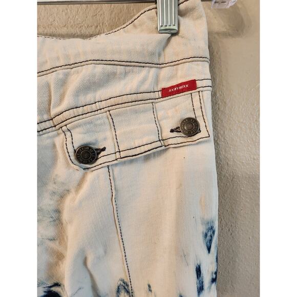 XX by Mexx Y2K Low Rise Tie Dye Cargo Denim Wide Leg Women's Jeans SZ 2 - Picture 6 of 11